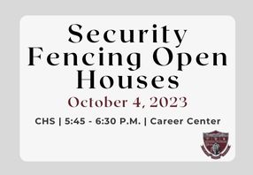  security fencing open house